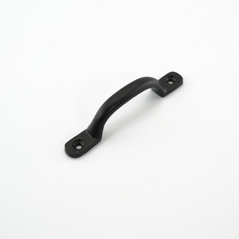 Black Sash Pull Handle Cast Iron Pull Handles Oak Forge   Black Iron Sash Pull Handle 