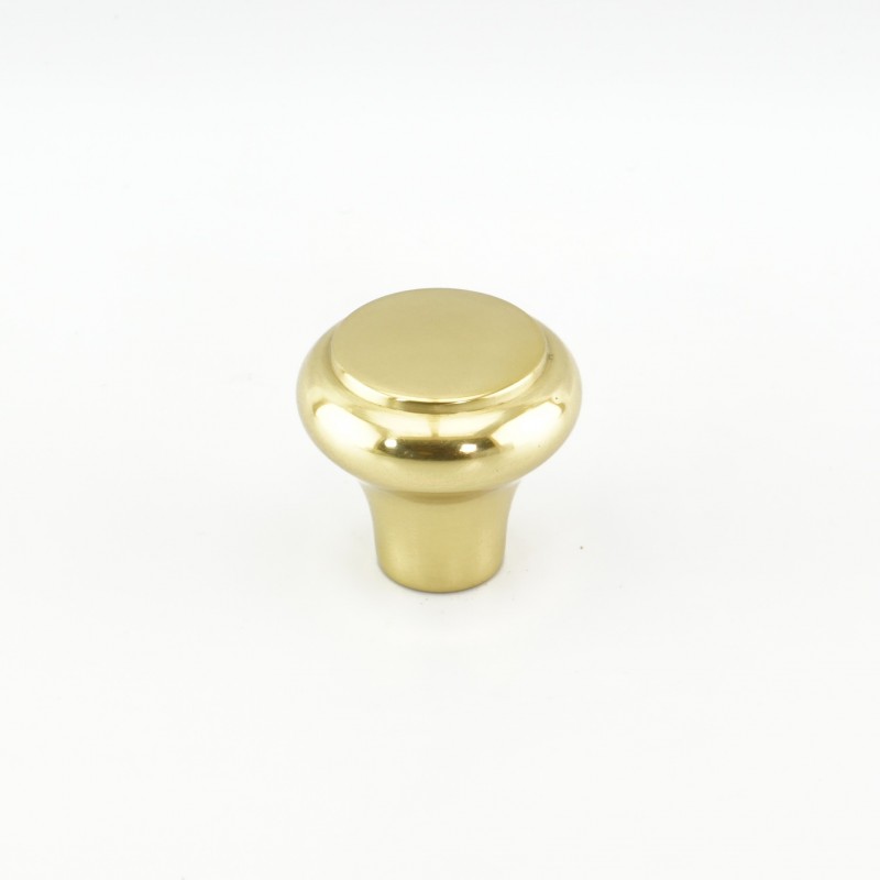 Heritage Stepped Cabinet Knob Brass And Chrome Knobs Oak And Forge 2620