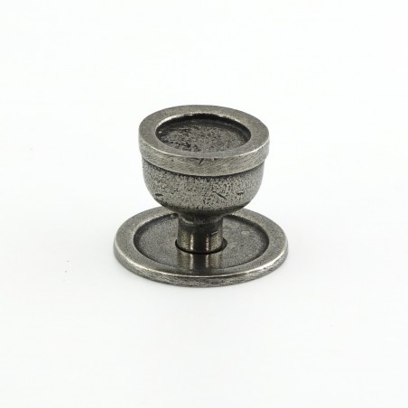 Pewter 'Quebec' Cabinet Knob